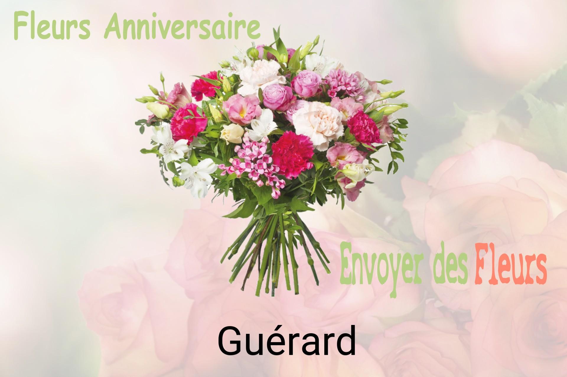 Bouquet de fleurs d’anniversaire livré à Guérard